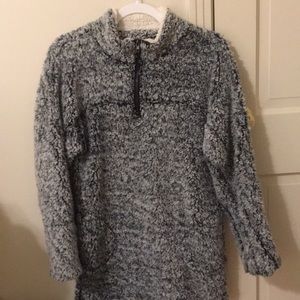 Grey Fluffy Fleece